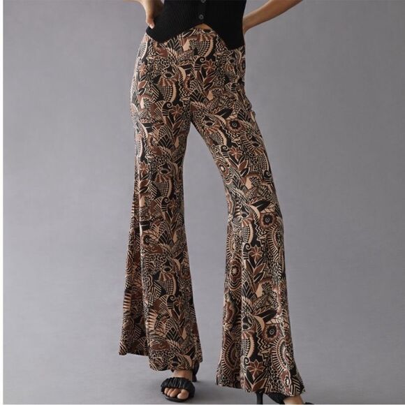 Anthropologie Pants - NWT - Anthro retro flares - high rise - sz 0